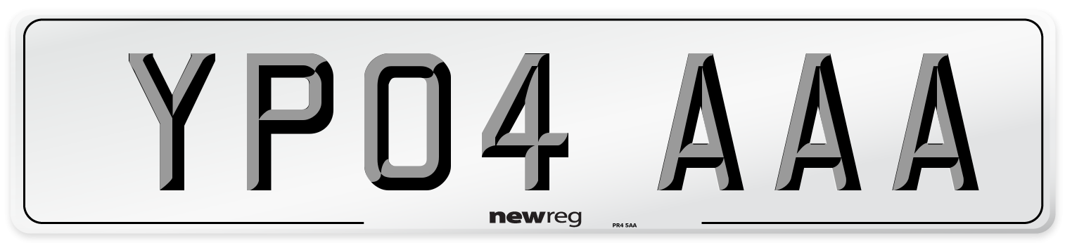 YP04 AAA Number Plate from New Reg
